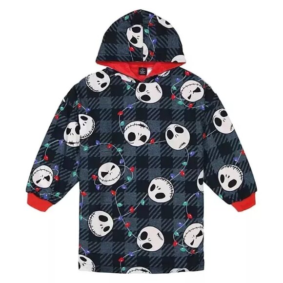 NEW Kids The Nightmare Before Christmas Oversized Hooded Pullover Robe Size S/M - Picture 3 of 10